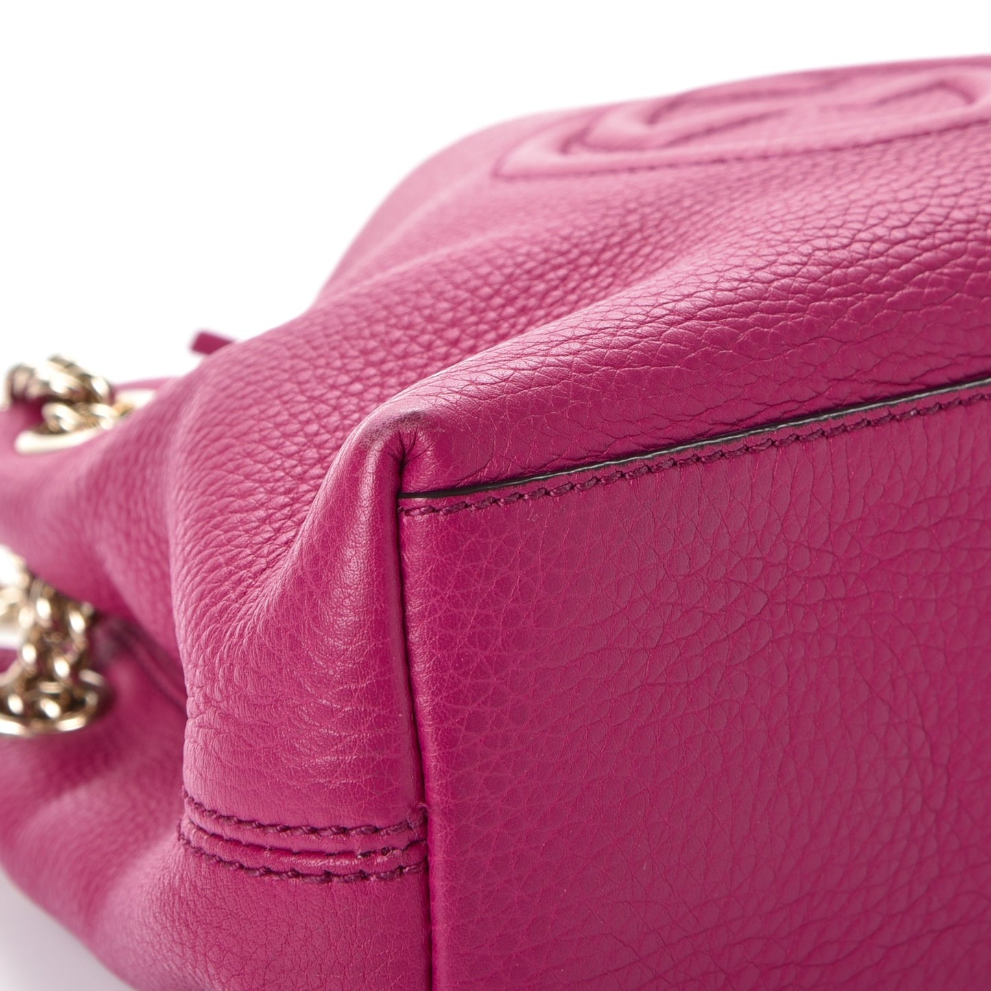 Cellarius Calfskin Small Soho Chain Shoulder Bag Bright Bouganville