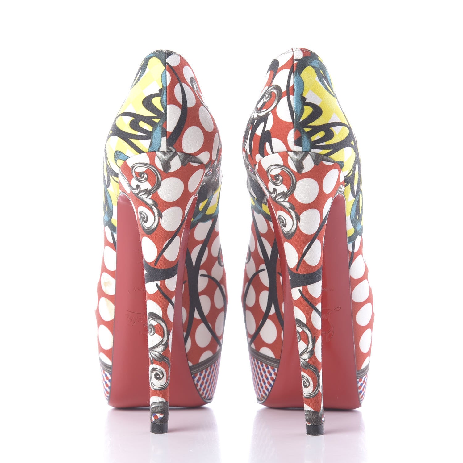 Christian Louboutin Fabric Loubi Print Daffodile 160 Pumps 35 Multicolor 5 of 8