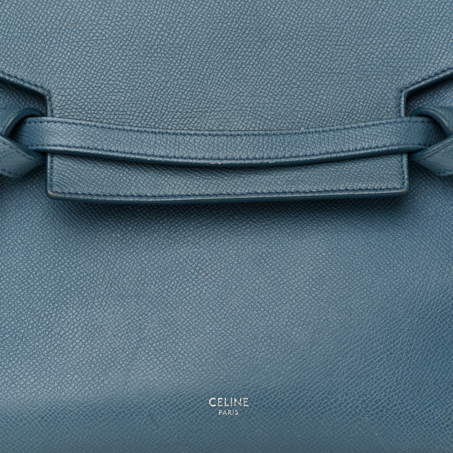 Celine Grained Calfskin Mini Belt Bag Slate Blue 6 of 18