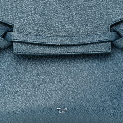 Celine Grained Calfskin Mini Belt Bag Slate Blue 6 of 18