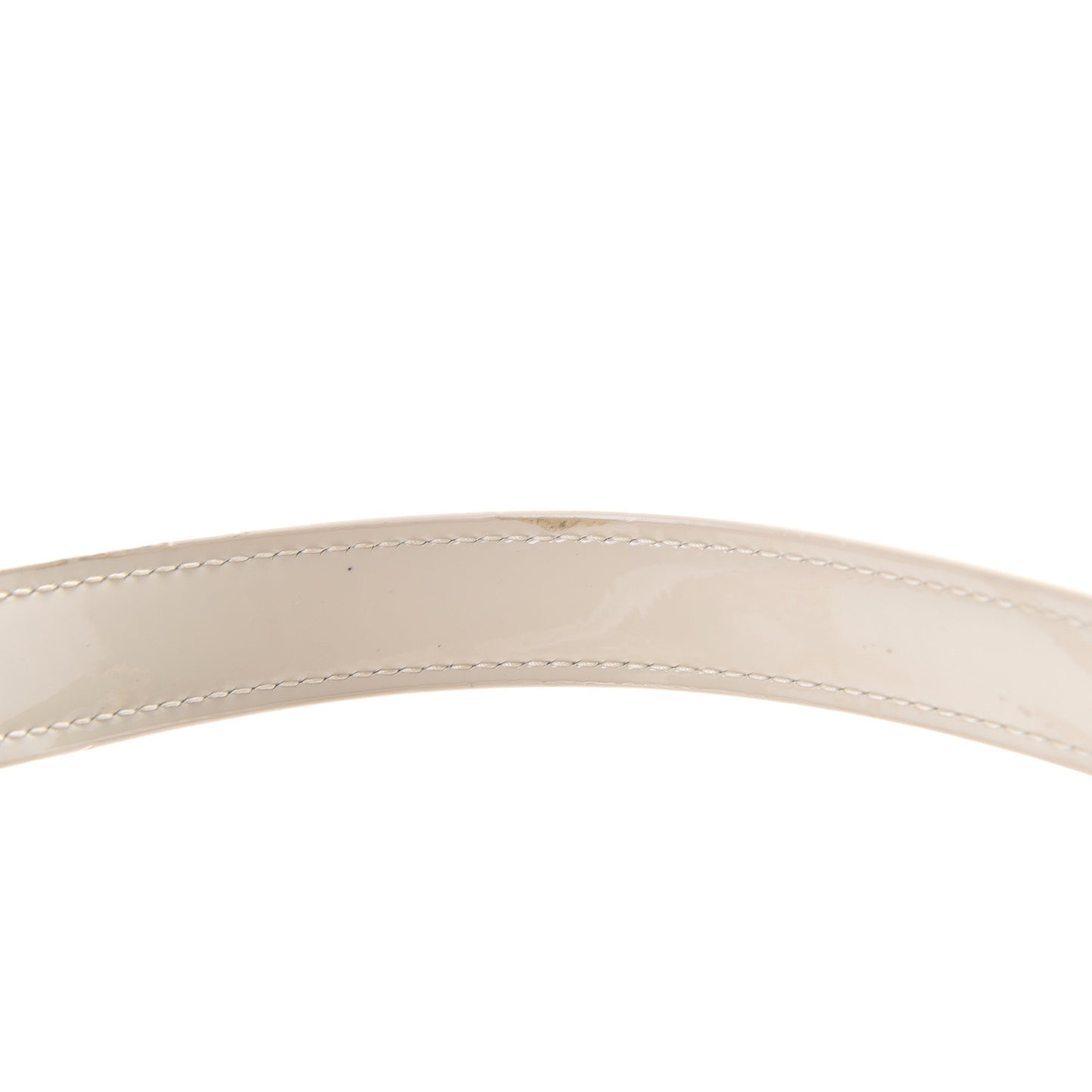 Patent Calfskin Matelasse Monogram Vicky Chain Wallet Off White