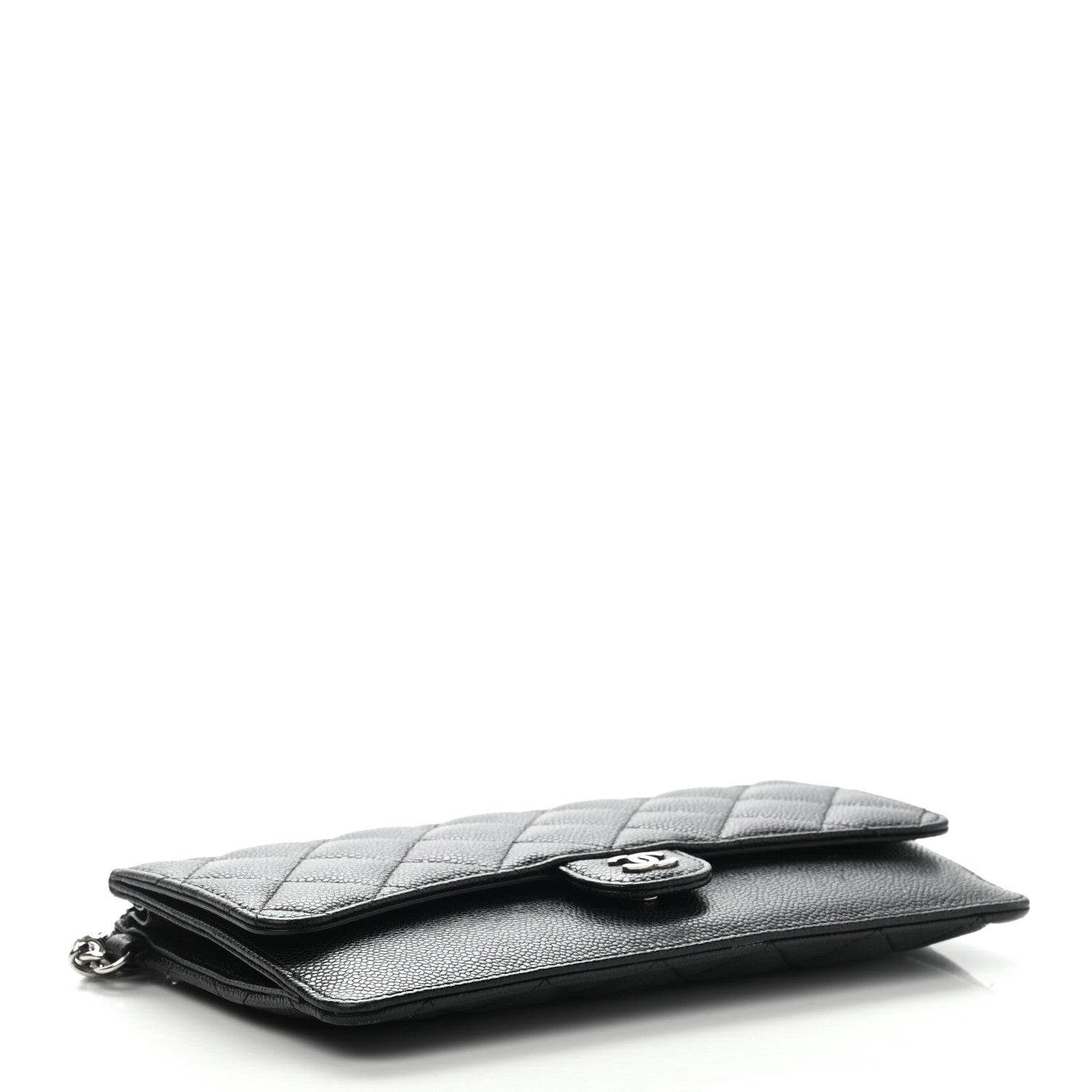 Chanel Caviar Quilted Classic Pouch With Handle Black 4 of 17
