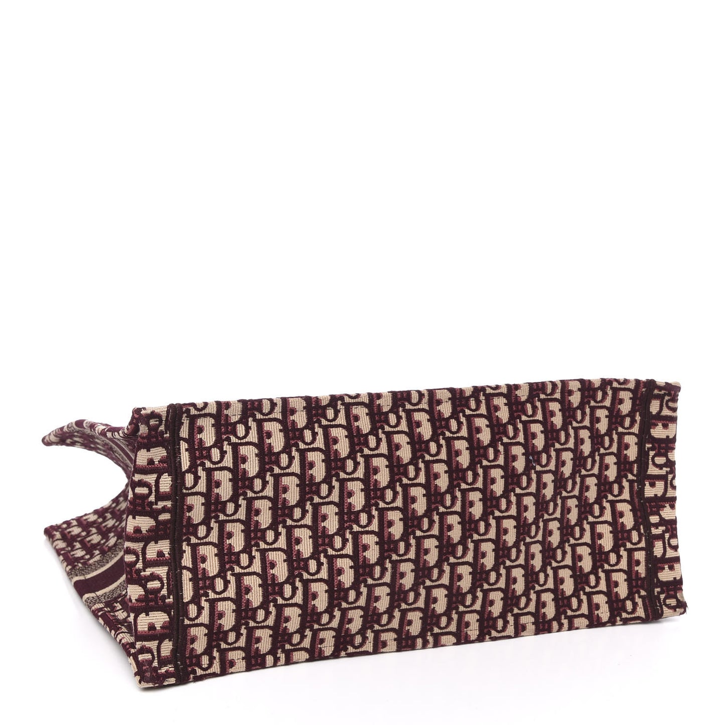 Oblique Large Book Tote Burgundy Multicolor
