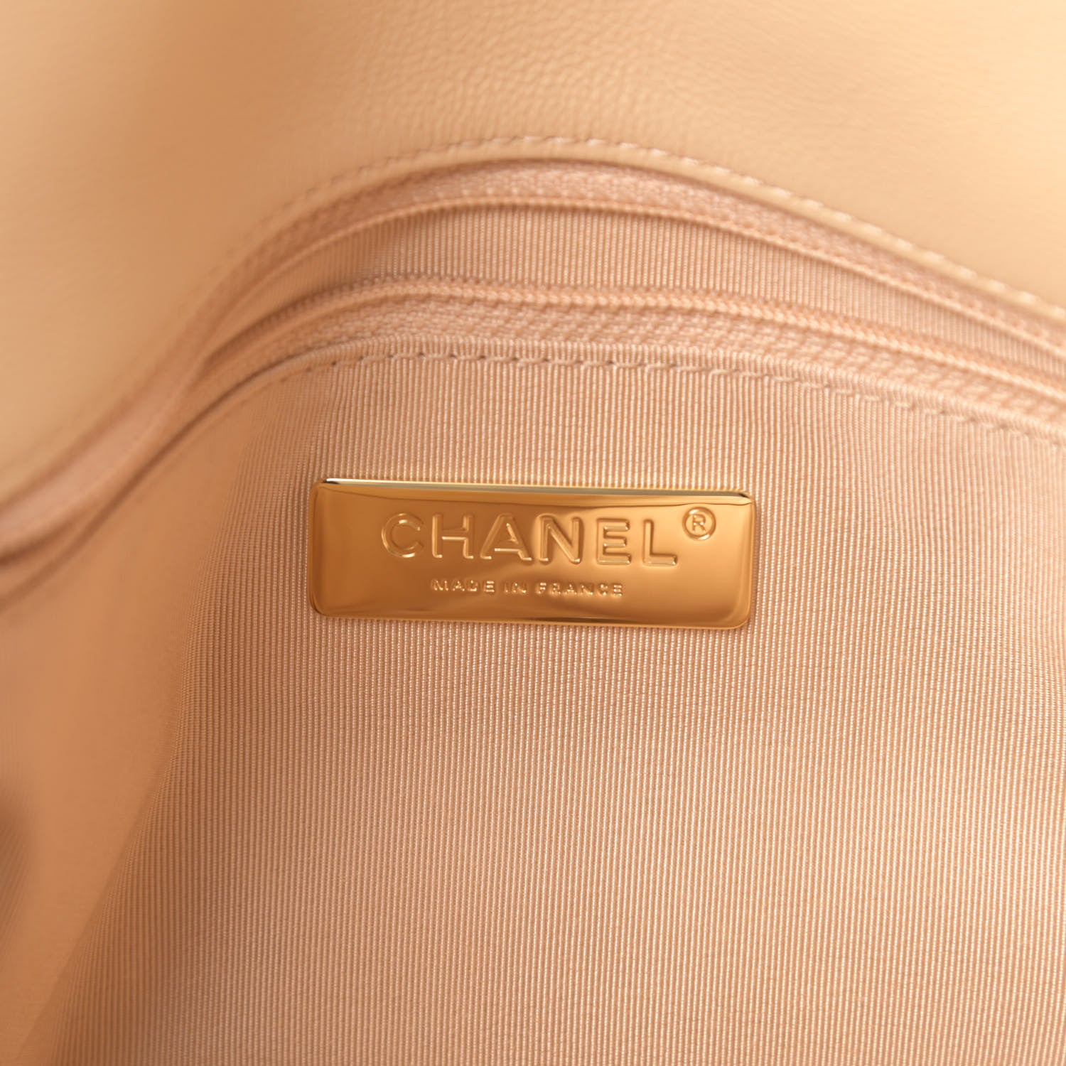 Chanel Lambskin Quilted Medium Chanel 19 Flap Beige 6 of 11