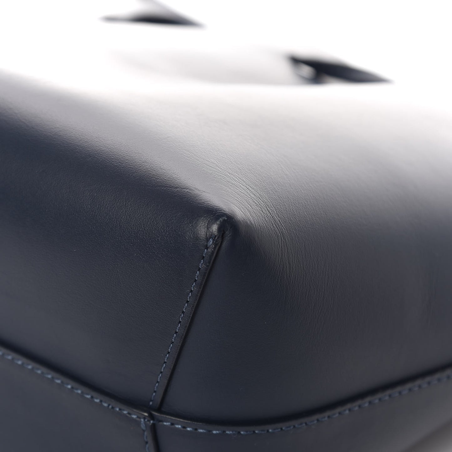 Calfskin Mini Bucket Bag Blu