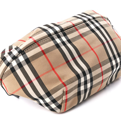 Burberry Nylon Vintage Check Medium Sonny Bum Bag Archive Beige Black 10 of 11
