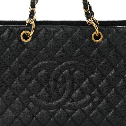 Chanel Caviar Quilted Grand Shopping Tote GST Black 8 of 18