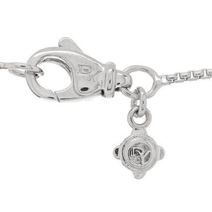 David Yurman Sterling Silver Diamond 20mm Infinity Pendant Necklace 3 of 3