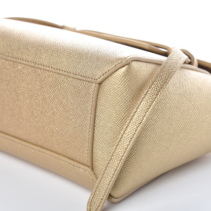 Celine Laminated Calfskin Nano Belt Bag Gold 9 of 9