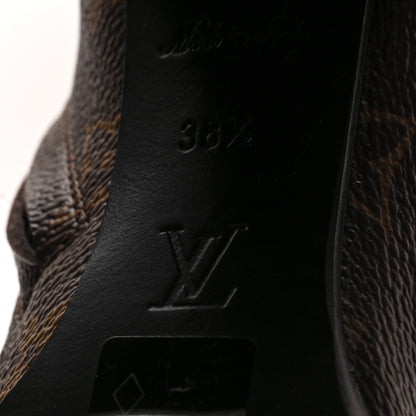 Louis Vuitton Patent Calfskin Monogram Star Trail Ankle Boots 38.5 Black 6 of 6