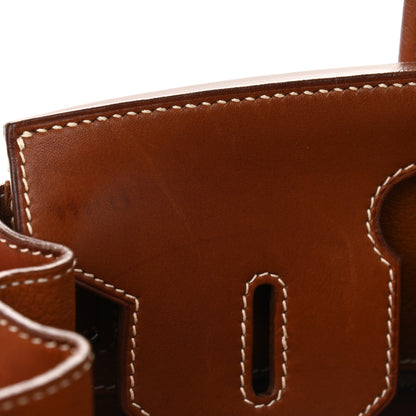 Hermes Toile Barenia Birkin 30 Fauve 8 of 26
