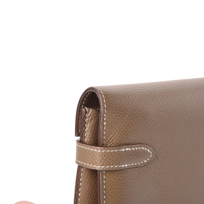 Hermes Epsom Kelly Longue Wallet Etoupe 14 of 15