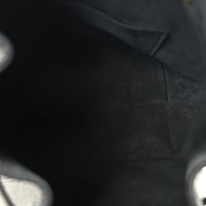 Louis Vuitton Calfskin Lockme Bucket MM Black 5 of 9