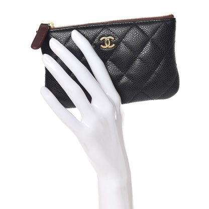 Chanel Caviar Quilted Small Cosmetic Case Black 3 of 8