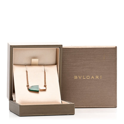 Bulgari 18K Rose Gold Diamond Malachite Gelati Bracelet SM 4 of 4
