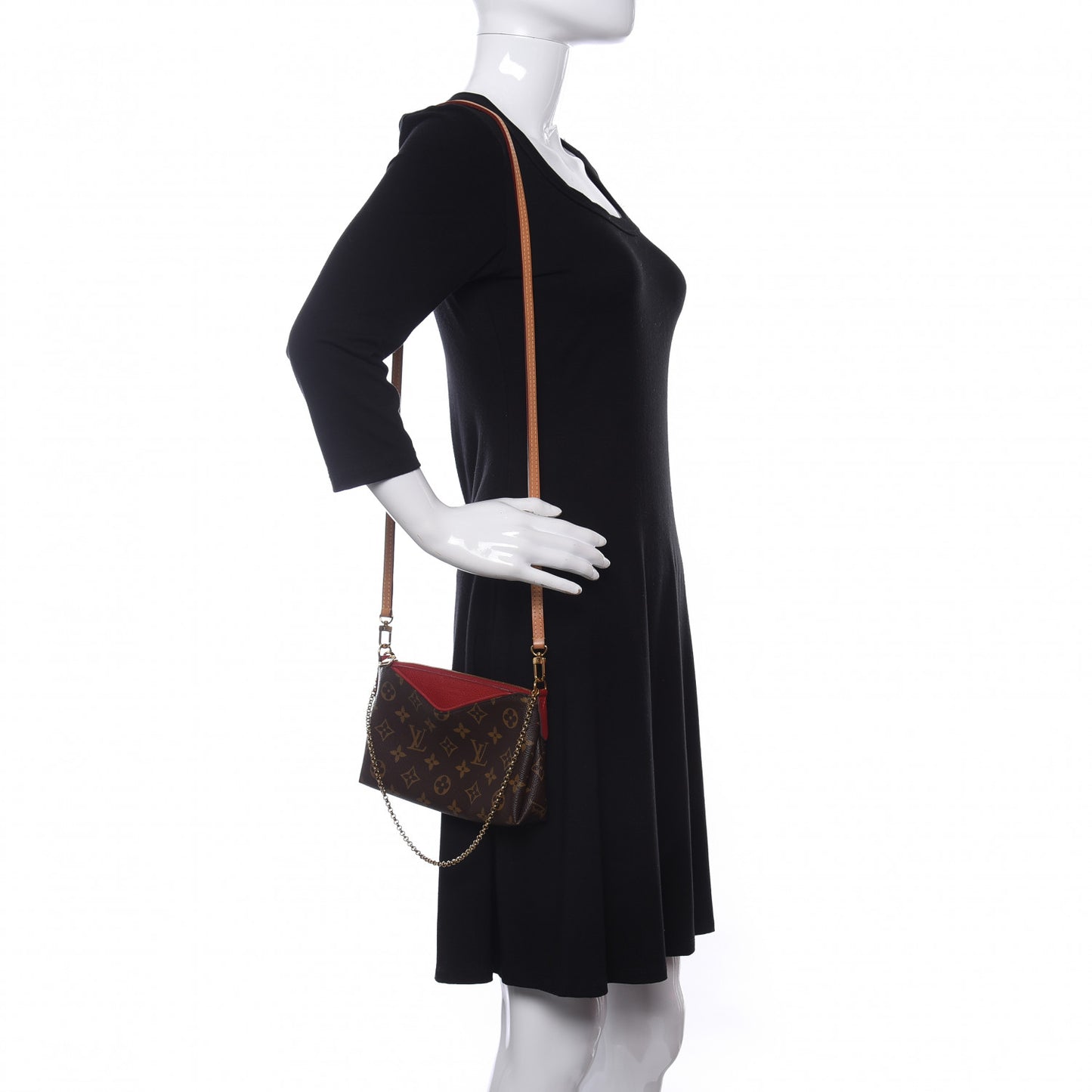 Monogram Pallas Clutch Cherry