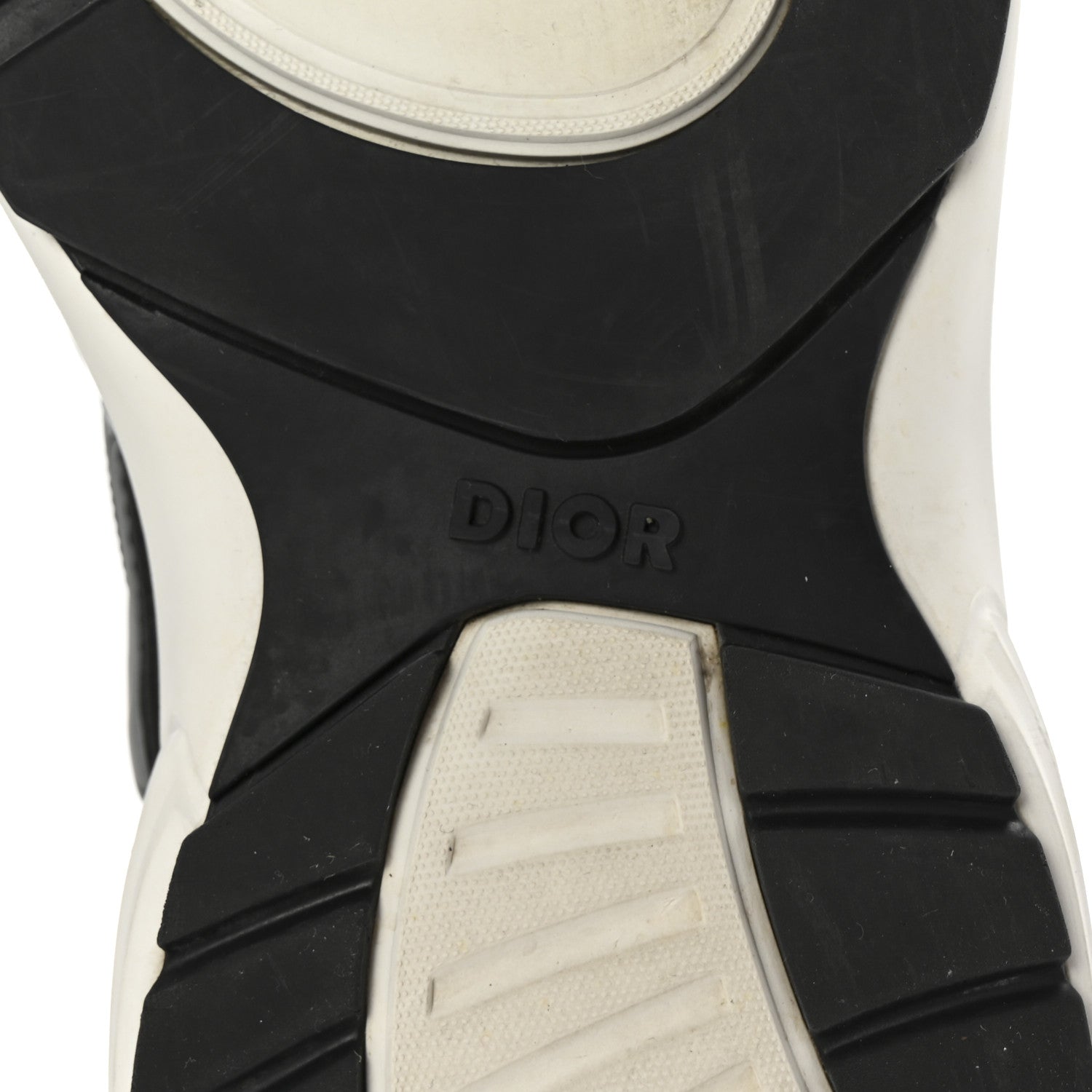 Christian Dior Technical Mesh Calfskin Mens B30 Sneakers 43 Black White 7 of 9