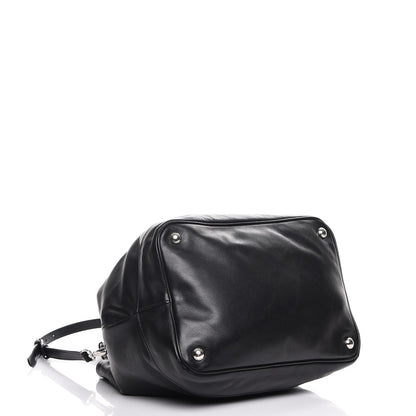 Prada Soft Calf Bucket Bag Nero Black 5 of 9