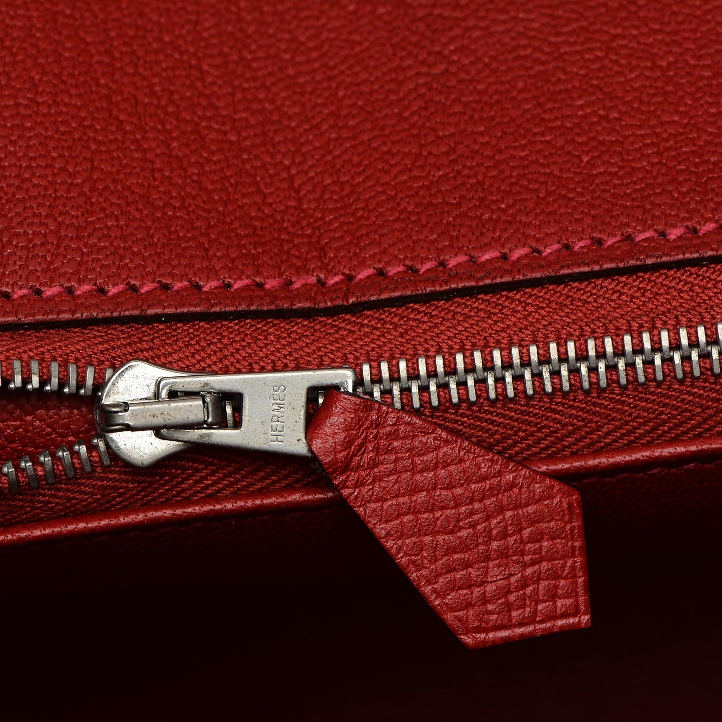 Epsom Birkin 35 Rouge Casaque