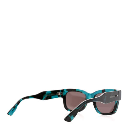 Gucci Acetate Square Frame Sunglasses GG1217S Havana Blue 4 of 7