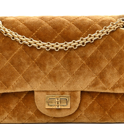 Chanel Velvet Quilted 2.55 Reissue 225 Flap Gold 8 of 12