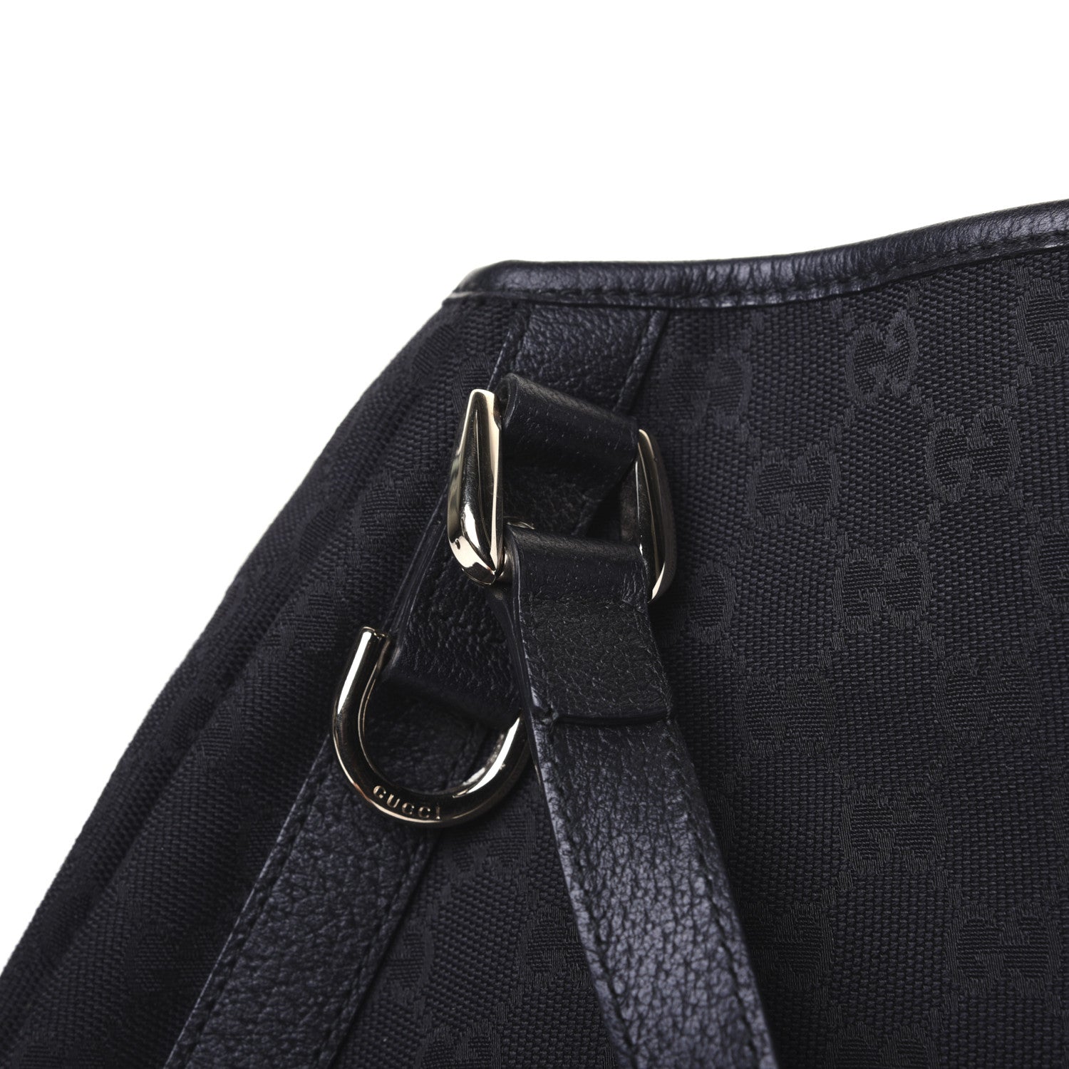 Gucci Monogram Medium Abbey Shoulder Bag Black 14 of 17