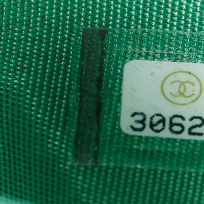 Chanel Caviar Quilted Card Holder Green 8 of 10