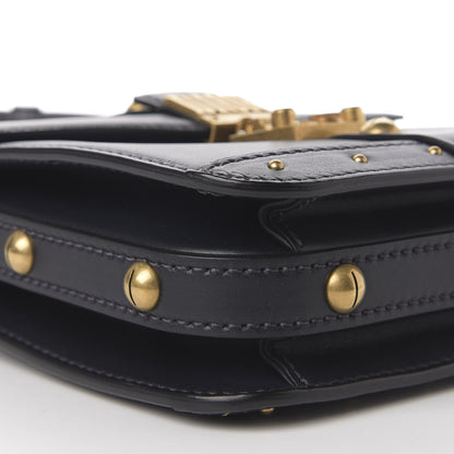 Christian Dior Calfskin Studded Square Dioraddict Flap Black 6 of 14