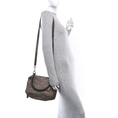 Givenchy Tumbled Sheepskin Small Pandora Charcoal 2 of 10