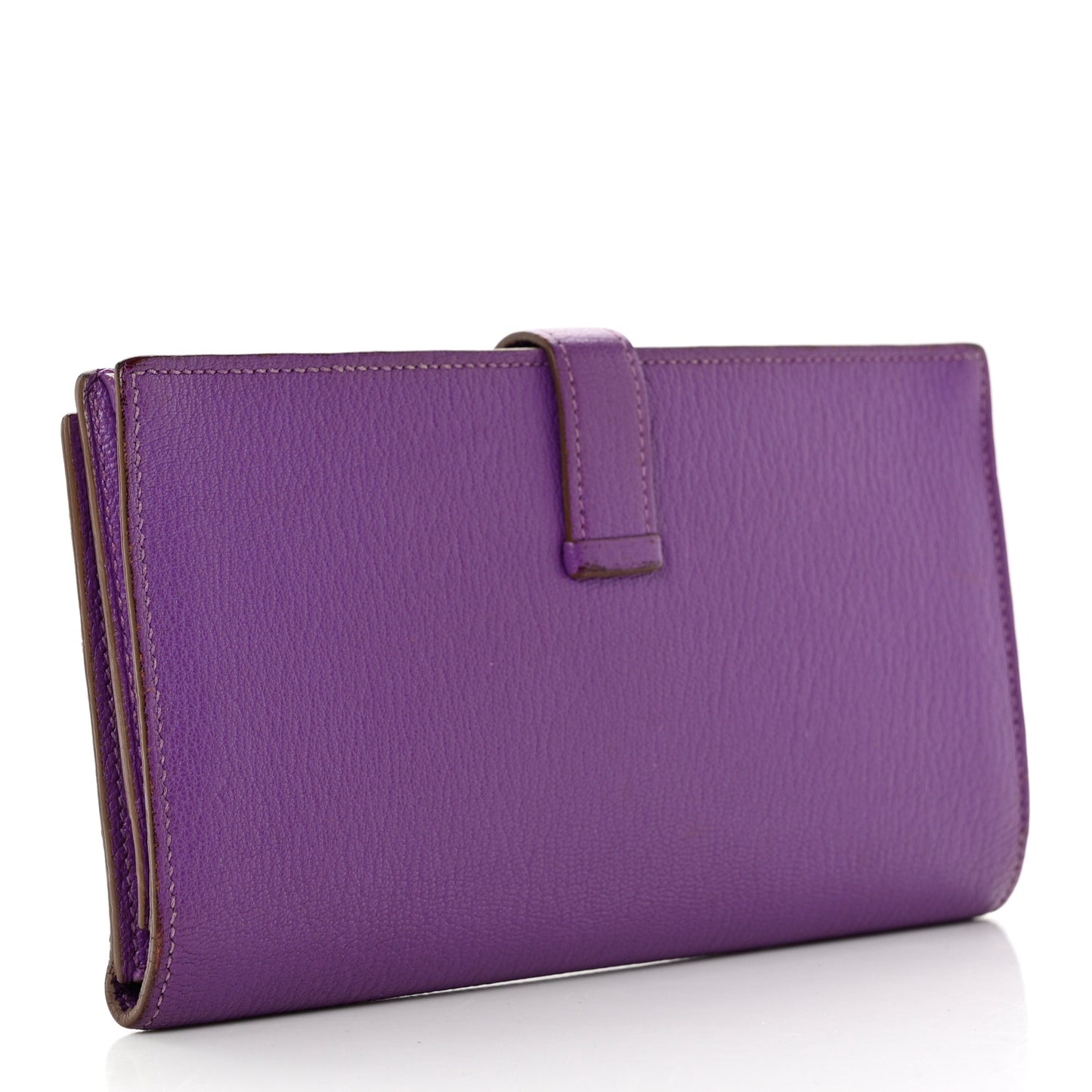 Chevre Mysore Bearn Wallet Parme