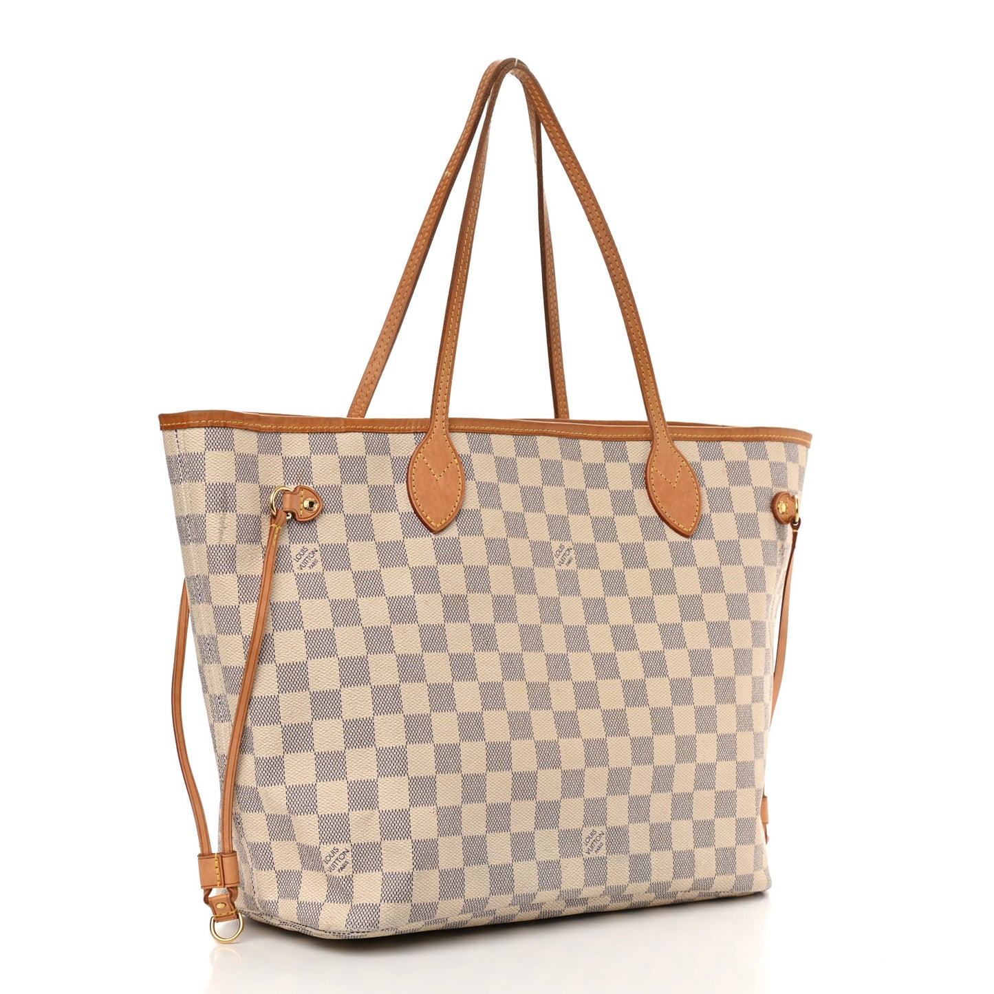Damier Azur Neo Neverfull MM Rose Ballerine