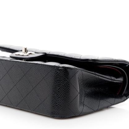 Chanel Caviar Quilted Medium Double Flap Black 10 of 11