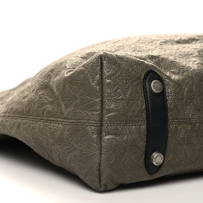 Louis Vuitton Monogram Lambskin Antheia Hobo GM Olive 8 of 9