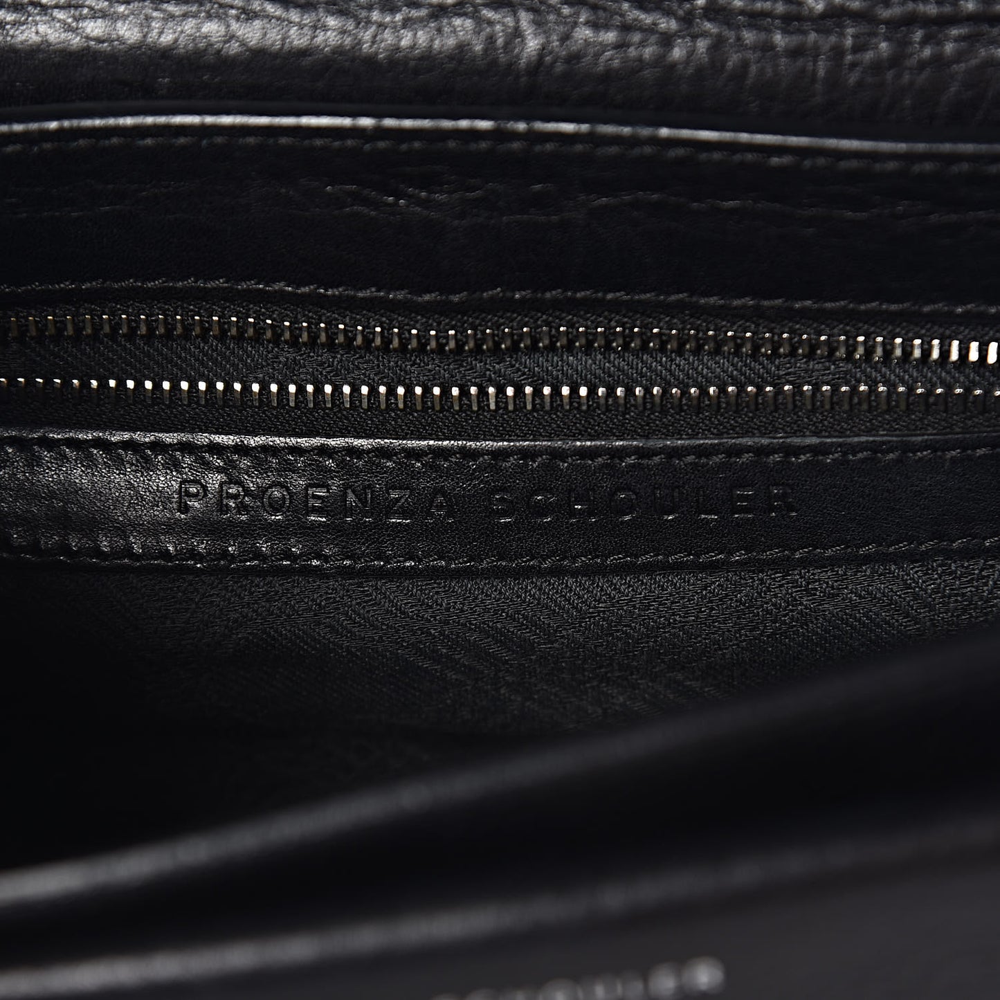 Pebbled Calfskin Mini PS11 Classic Shoulder Bag Black