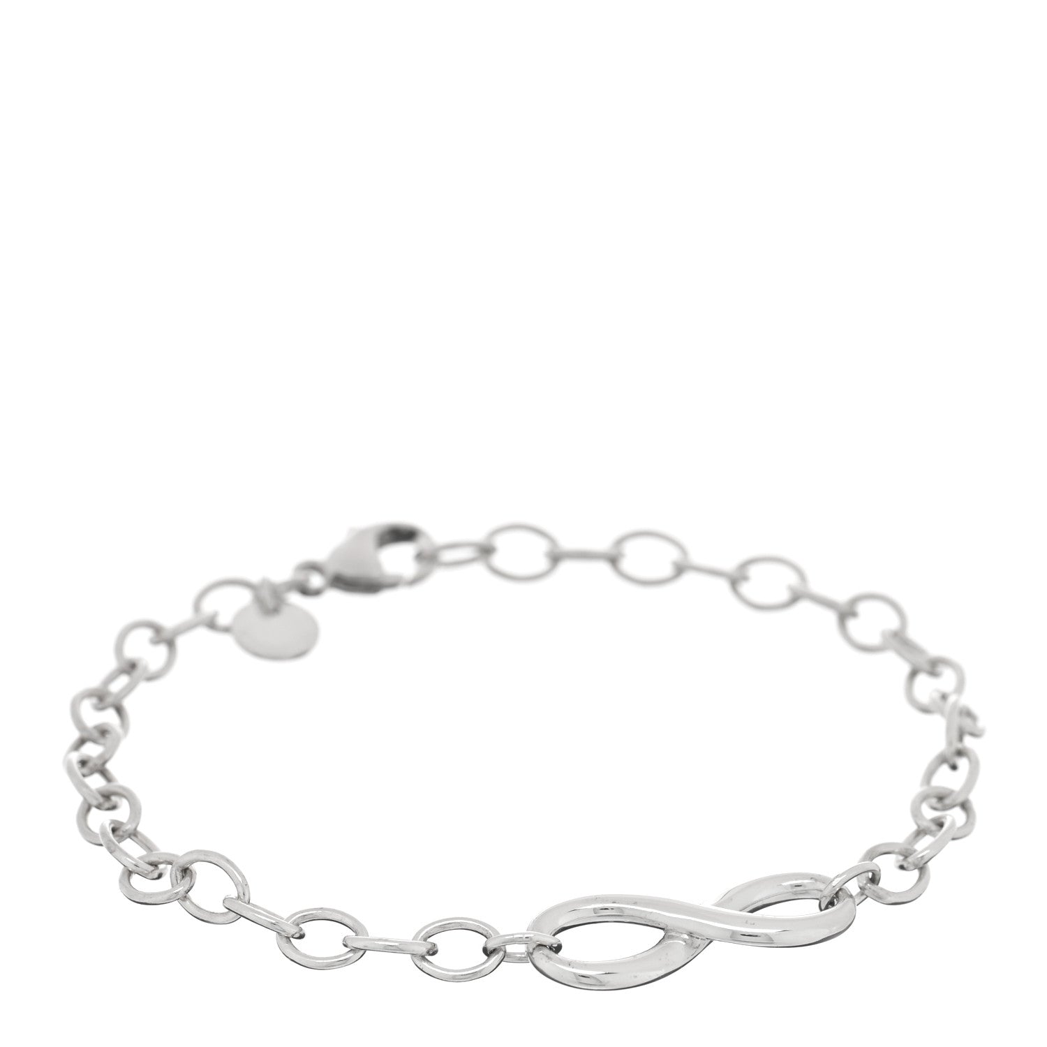 Tiffany Sterling Silver Infinity Chain Bracelet 1 of 3
