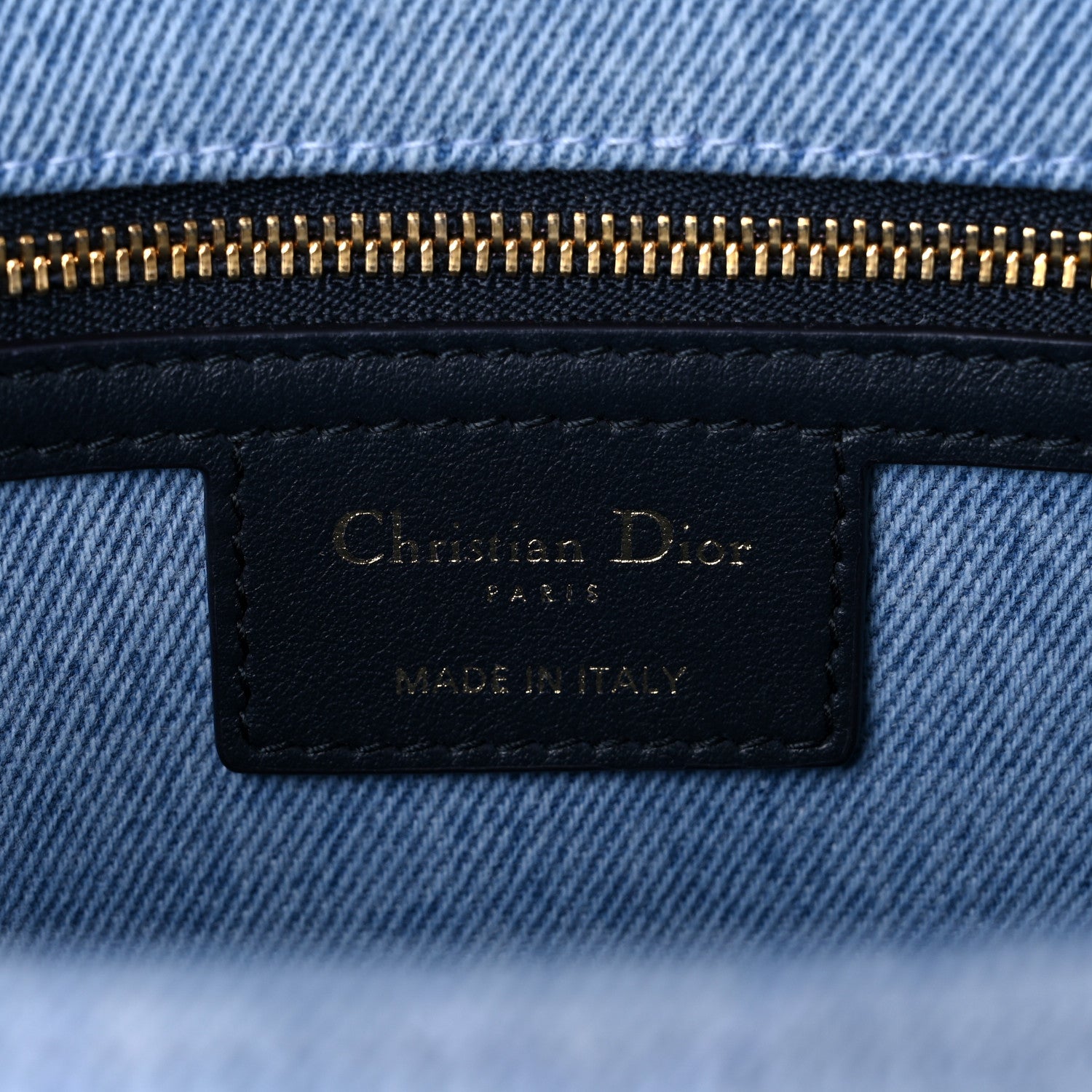 Christian Dior Denim Macrocannage Medium Caro Bag Blue 6 of 9