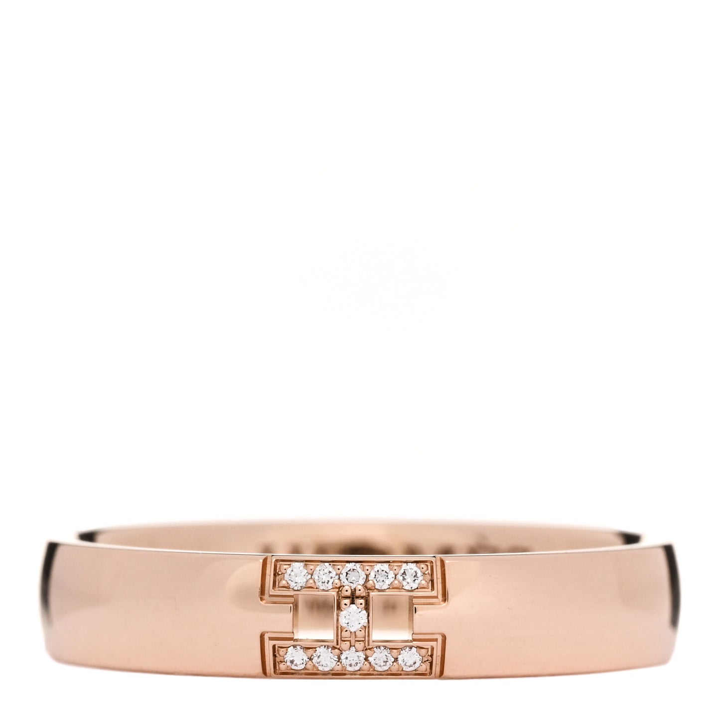 18K Rose Gold Diamond Ever Herakles Wedding Band Ring 53 6.5