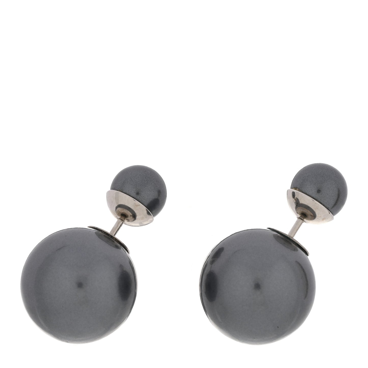 Pearl Mise En Dior Tribal Earrings Grey