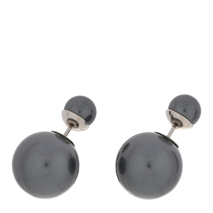 Christian Dior Pearl Mise En Dior Tribal Earrings Grey 1 of 4