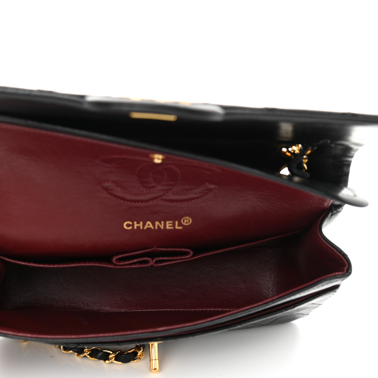 Chanel Lambskin Quilted Small Double Flap Black 5 of 9