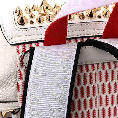 Christian Louboutin Calfskin Spiked Small Explorafunk Backpack White 11 of 12