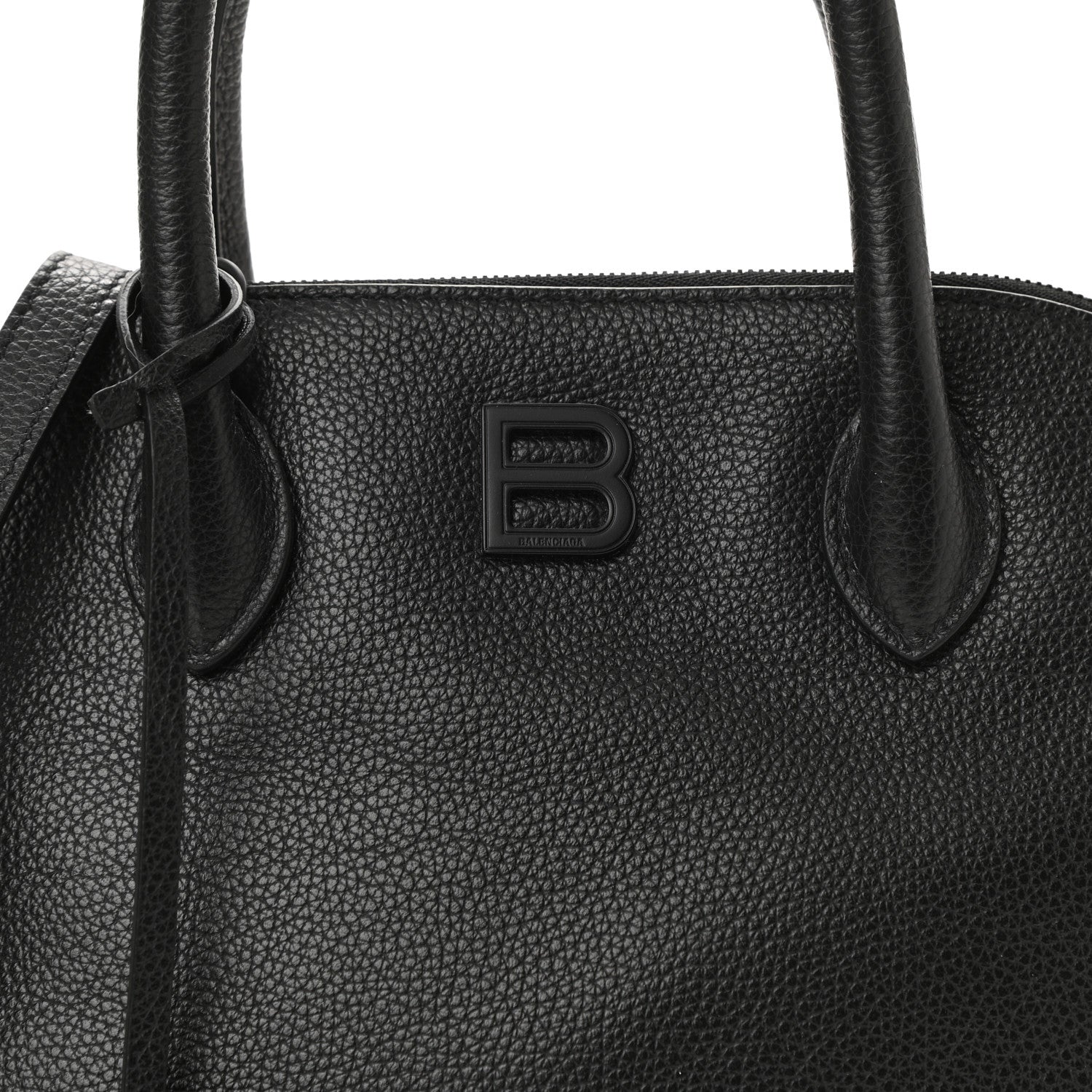 Balenciaga Supple Calfskin Rivet Small Ville Top Handle Bag Black 9 of 11