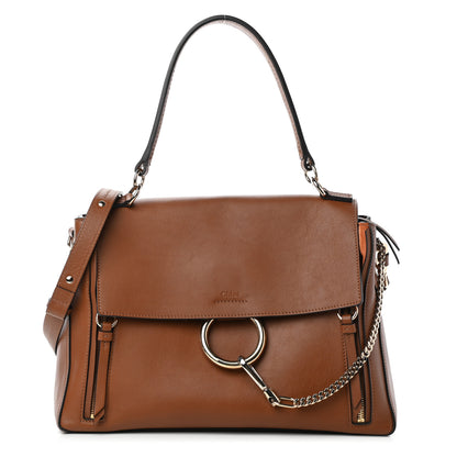 Chloe Calfskin Medium Faye Day Shoulder Bag Tan 1 of 8
