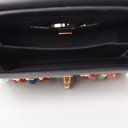 Dolce & Gabbana Dauphine Crystal Embellished Box Bag Black Multicolor 9 of 11