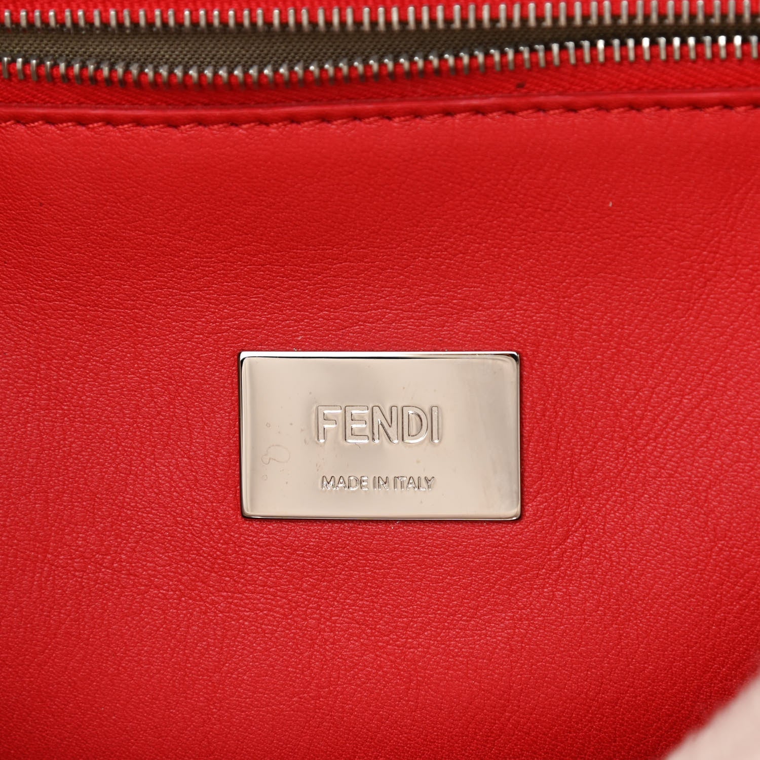Fendi Shearling Peekaboo Iconic Clutch White Papavero 7 of 9
