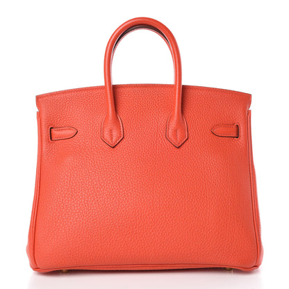 Hermes Togo Birkin 25 Rouge Tomate 4 of 37