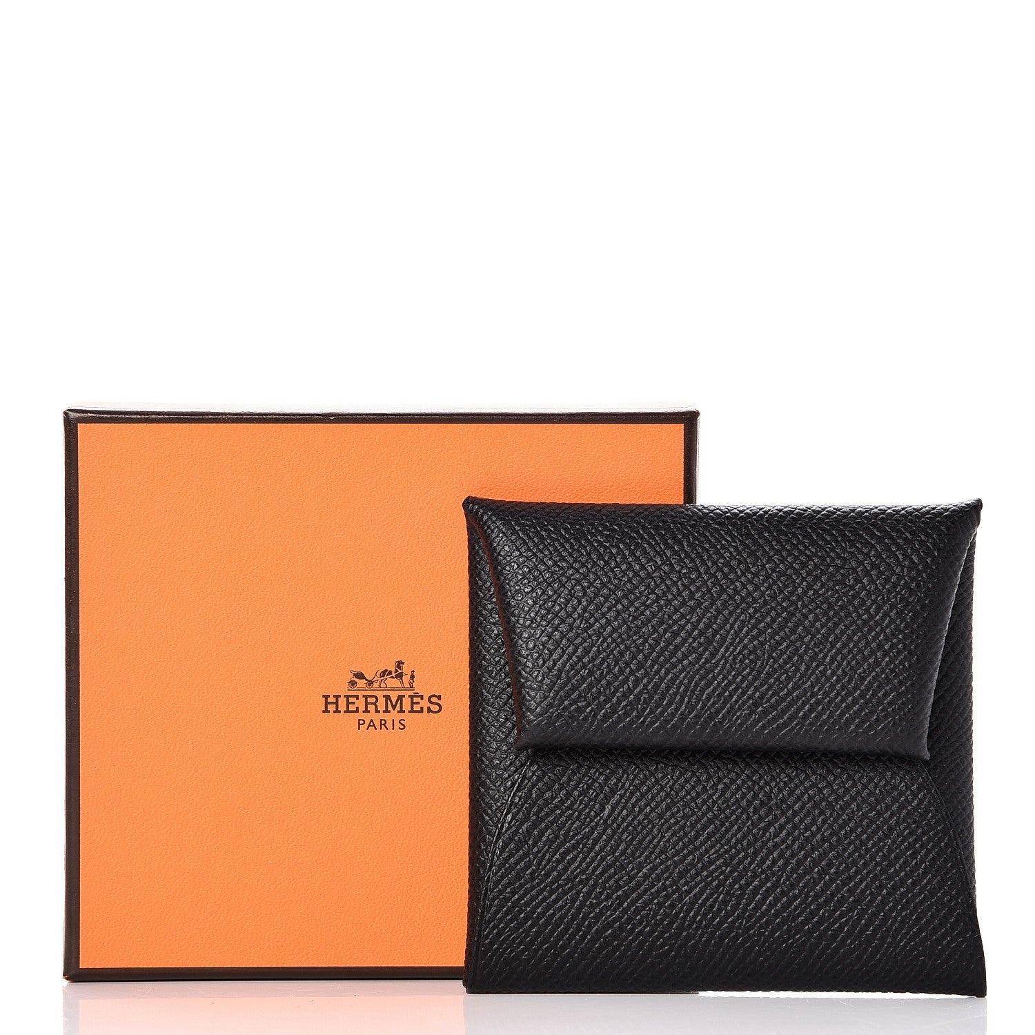 Hermes Epsom Bastia Coin Purse Black 7 of 7