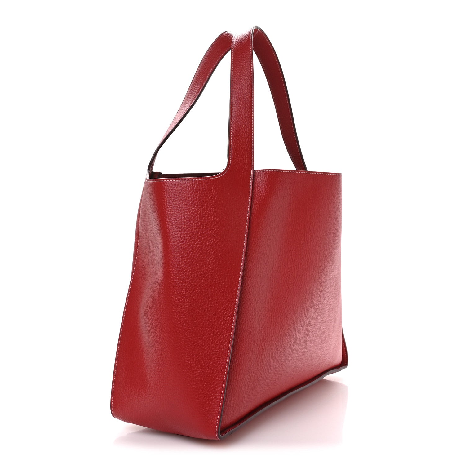 Stella McCartney Grainy Alter Mat Perforated Tote Red 3 of 9