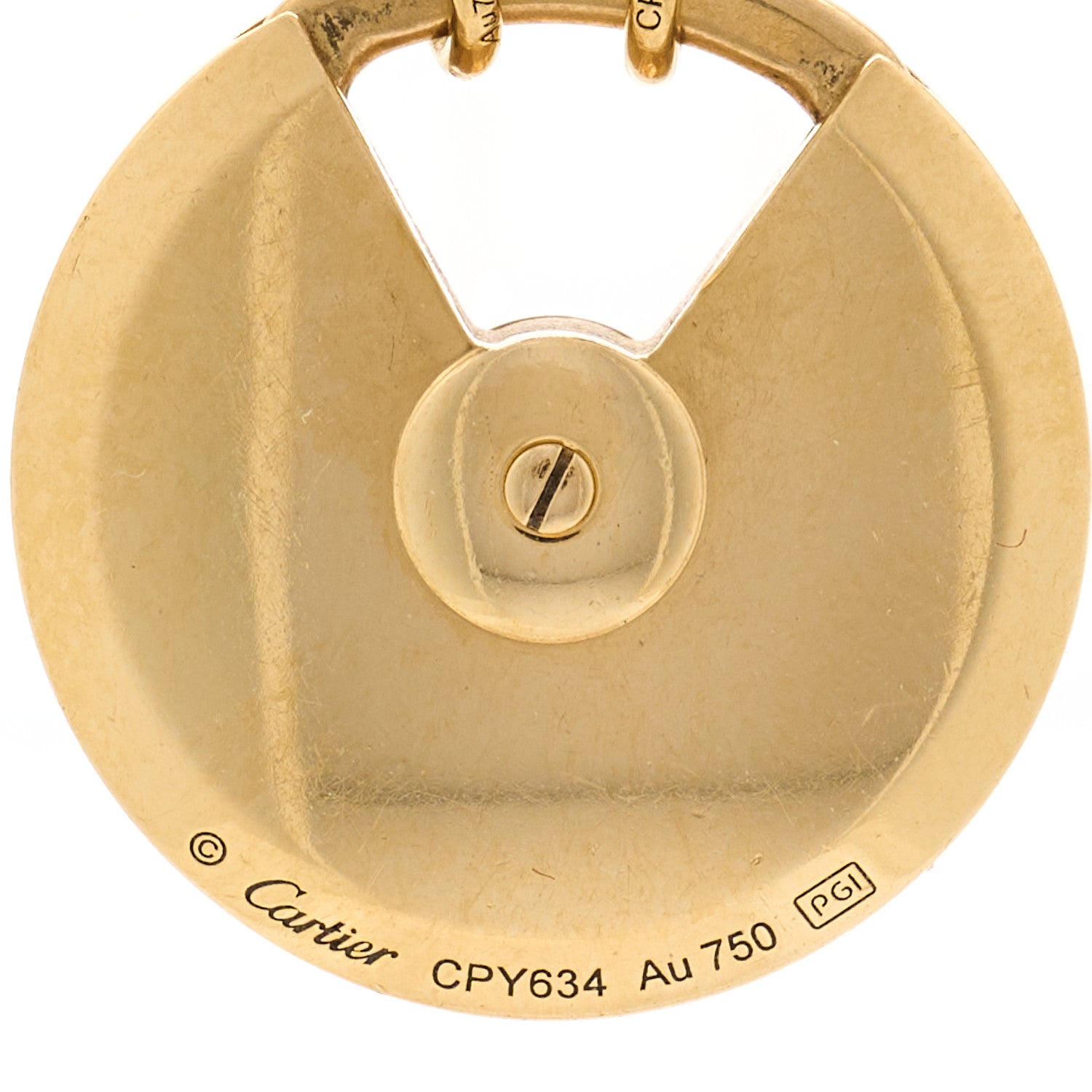 Cartier 18K Yellow Gold Diamond Lapis Lazuli SM Amulette de Cartier Pendant Necklace 4 of 4