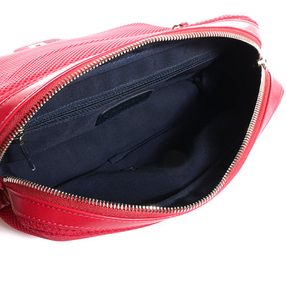 Chanel Perforated Lambskin Medium Easy Flap Red 6 of 8
